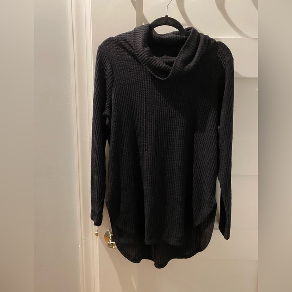 St. John's Bay Black Cowl Neck Sweater - Picture 2 of 7